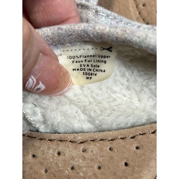 Toms Alpargata Flannel Faux Fur Lining Women Shoe Size 9 Flats Slip on - Picture 11 of 13